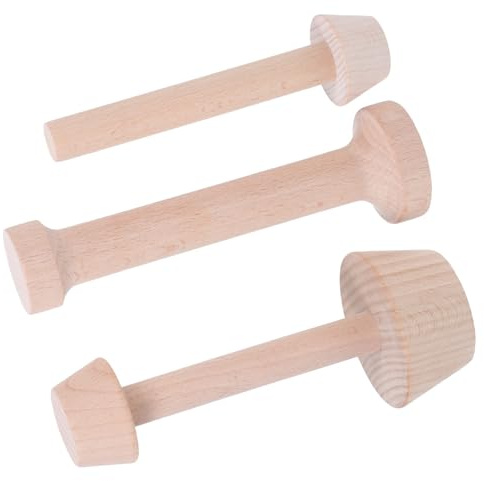 ELEOUTI Moldes para Tartas de Madera 3piezas Antiadherentes Doble Cara, Ecológicos y Perfectos para Repostería Casera y Fiestas