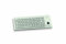 CHERRY G84-4400, Teclado Compacto con Trackball Integrado, Disposición FR (AZERTY), Con Cable (Conexión PS/2), 2 Teclas de Ratón, Switches Mecánicos CHERRY ML, Gris