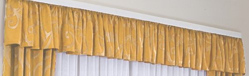 iovivo Querbehang Jana aus Dekostoff mit Ranken Muster Querbehang, gold, 30X600 CM