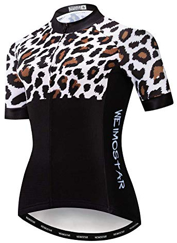 Hotlion Sommar andningsbar cykeltröja kvinnor mountainbike jersey snabbtorkande cykelskjorta kortärmad cykelkläder, Cf2241, XL