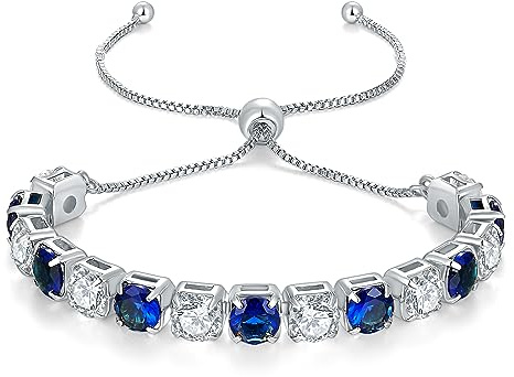 LOVANS Armband Silber Damen mit 6MM Zirkonia Tennisarmband Verstellbares Armbänder für Frauen Geschenke zum Muttertag Geburtstag Weihnachten