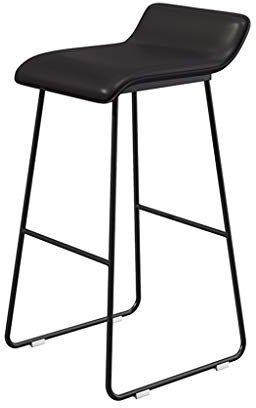 ZLQRTUD Barsool Hochstühle, modernes Möbeldesign – Bar in Thekenhöhe, niedrige Rückenlehne, Metallfuß – Sitz aus Kunstleder, A, 75 cm