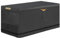 Funda para caja de terraza para exteriores con cremallera impermeable, 600D resistente para patio, jardín, caja de almacenamiento con 2 tiras reflectantes y correa de hebilla resistente al viento de