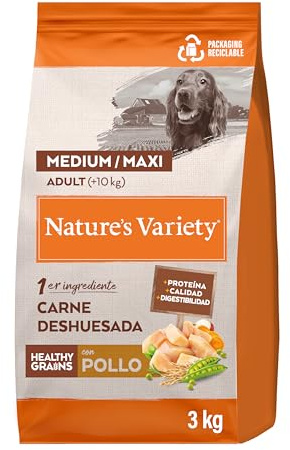 Nature's Variety Healthy Grains - Foder för medelstora och maximala hundar vuxna med benfri kyckling - 3 kg