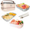 Pesoy Lunch Box da 500ML in Acciaio Inox,Contenitore Termico per Pasti Caldi, perfetto per Ufficio, Scuola, Auto e Viaggio. Design ergonomico e materiali premium per la massima comodità e sicurezza.