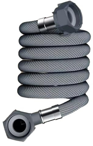 Yzdysg Washing Machine Inlet Hose Flexible Dishwasher Inlet Hose Extension Corrugated Washer Hose Adapter Bend Hose Replacement