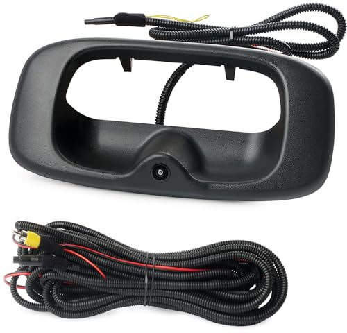 Tailgate Handle Backup Camera Compatible with 1999-2006 Chevy Silverado GMC Sierra 1500 2500 3500 HD Waterproof Reversing Rear View Back Up Camera, Tailgate Handle Backup Kit Replaces# 15228541