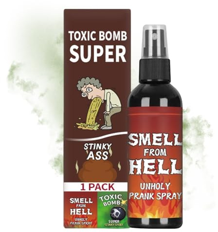 Générique Spray Puant Liquide - Puissant Pratique Drôle Article De Nouveauté Farce Cadeau Hilarant | Bombe De Fausse Crotte pour Blague Amusante - pour, Adultes, Famille, Amis, Garçons, Filles