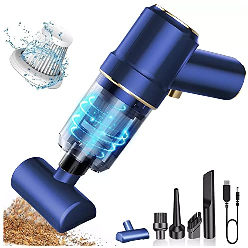 Tnfeeon Aspirateur à Main sans Fil, Mini Anti-poussière Léger avec Forte Aspiration de 4000PA pour l'intérieur de la Voiture et Le Nettoyage de la Maison