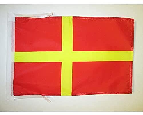 AZ FLAG Bandiera Scania Indipendentista In Svezia 45x30 cm - Bandierina Di Skane 30x45 cm Cordicelle | Uso interno ed esterno bandiera decorativa di Skane Skåne i Sverige doppie cuciture e bordi rinforzati poliestere 100D