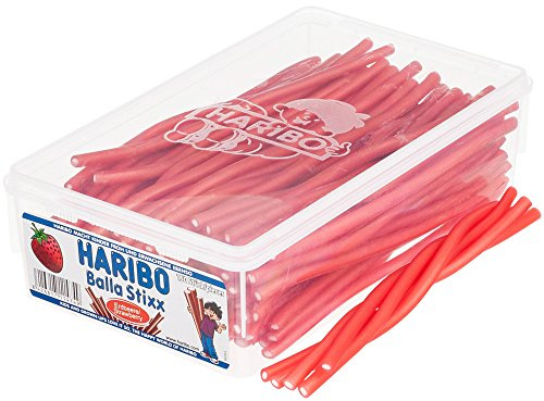 Haribo Balla Stixx Erdbeere 150 Stück in Dose 1125 g
