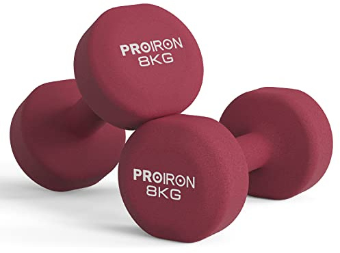 PROIRON Hanteln Neopren Kurzhanteln Frauen Hantelset Kleine Hantel Kurzhantelset (2er-Set) für Damen Gymnastik Yoga Pilates und Kinder