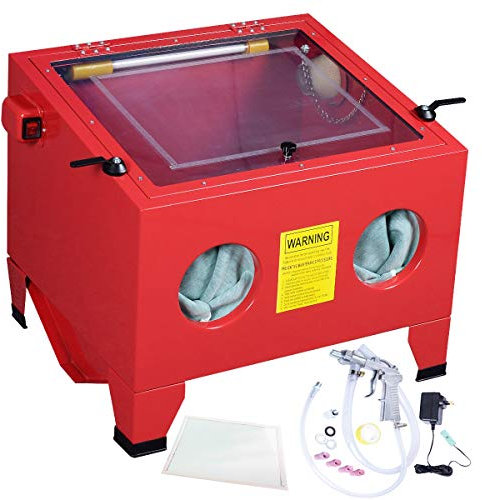 CABINA CHORREADORA DE ARENA DE BANCO 90 LITROS ARENADORA PARA CHORREO DE ABRASIVO Y LIMPIEZA DE PIEZAS