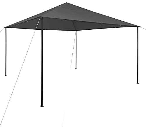 丨 丨Pavillon Festzelt Partyzelt Gartenpavillon Gartenzelt Bierzelt Zelt Garten 4x4x2,7 m Anthrazit 180 g/m²