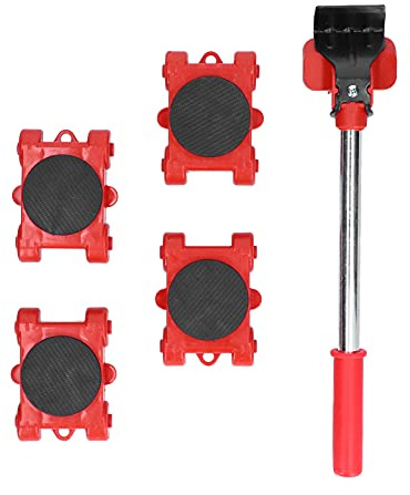 5Pcs Möbel Umzugslifter Kit Höhenverstellbar Heavy Duty Werkzeugset zum Transport von Aquarien und schweren Möbeln