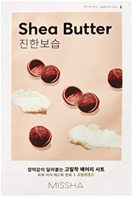 MISSHA Shea Butter Sheet Mask feuchtigkeitsspendend, stärkend, regenerierend Tuchmaske Korean Kosmetik kbeauty set 4 pcs
