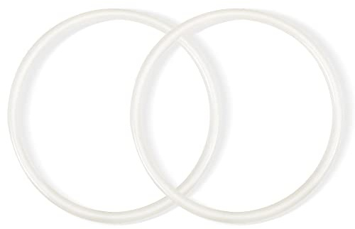 Wutfly 2-Pack Silicone Gasket Seal Ring Replacement for LEM Sausage Stuffer Models 606, 606SS, 1606, 1606SS - BPA Free, 4.5 OD, Food Grade