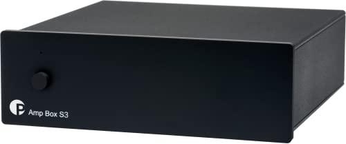 Pro-Ject Amp Box S3, Mikro-audiophiler Stereo-Endverstärker mit 2 x 50 W, Triggeranschluss, Schwarz