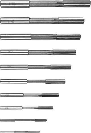 10 PCS Reamer Set 1/8-15/32 Inch, HSS H8 Chucking Reamer Set for Lathe Machine, Straight Chucking Machine Cutter Milling Reamer Kit (3mm 4mm 5mm 6mm 7mm 8mm 9mm 10mm 11mm 12mm)