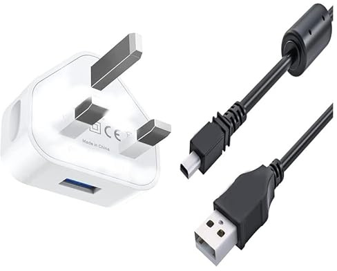 Wall Charger & Power Adaptor USB Data Cable Lead For Fuji FinePix JZ150