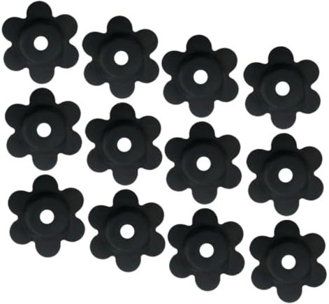 IWOWHERO 12piezas Tapones Antideslizantes para Banderas De Jardín Accesorios De Jardinería Stopper De Goma para Banderas De Patio Compatible De