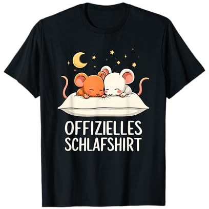 Offizielles Schlafshirt Maus Mäuse T-Shirt