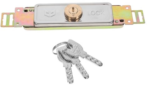 Mikikit Serratura Per Porta Interna Scatto Chiavistello Mortaio in Metallo Blocco Porta Pomello Resistente e Pratico Adatto Per Porte Avvolgibili e Battenti