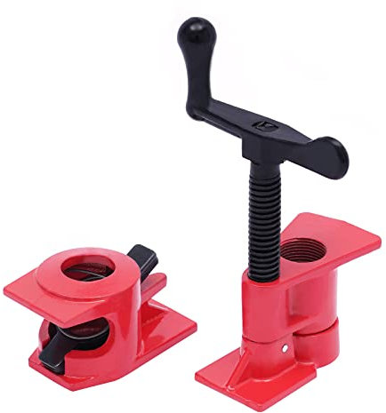 8 Stück Rohrschraubzwinge Clamp Schraubzwingen-Set 3/4 Zoll Holz Metall Clamp Schnellspanner Metallklammer-Set 8 Satz Rohr-Schraubzwinge Rohrschelle