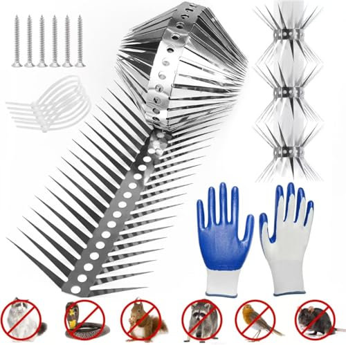 Dissuasore per martore, 100 cm, protezione per martore, protezione per martore, grondaia, protezione per martore, per la casa e il sottotetto, può essere tagliato