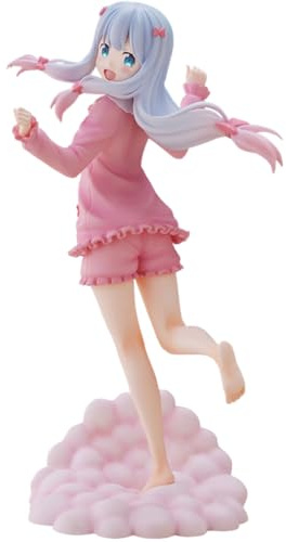DEXSHUN Anime IzumiSagiri Figure Illustration Modellfigur Rosa Schlafanzug Figur Modell mit Wolkenbasis Sammlerstück Modell Charakter Statue Desktop Ornamente 20cm