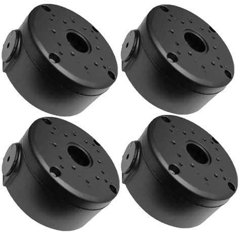 Security Camera Junction Box, 4X Waterproof Junction Boxes For Surveillan-ce Cameras, Unive-rsal Junction Box Deep Base, Hide Cable Junction Box, Camera Cover For Wall Ceiling