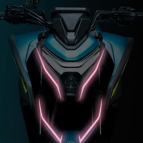 Nouiroy Motorrad-Styling-Aufkleber, reflektierendes Felgenband, Auto-Aufkleber, Felgen für Autos, Fahrrad, Skateboard, Motorrad, Nachtsicherheitswarnaufkleber, Rosa, 4 Stück