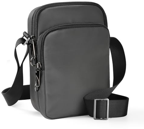 Anti Diebstahl Umhängetasche - Schultertasche mit Reißverschluss Lock & RFID-Blockierung, Wasserdicht Brusttasche Chest Crossbody Bag Herren Damen Tägliches Leben Reise