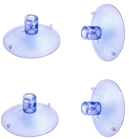 4 Pièces Ventouses pour Vitre, Grandes Ventouses Transparentes pour Table en Verre, Hamac de Chat, Compatible avec Surfaces Lisses, 84 mm