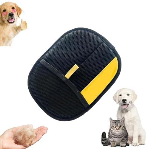 Generisch Wiederverwendbarer Haarentferner Handschuh für Hunde & Katzen – Fellpflege Handschuh für Sofa, Autositz & Teppich, Waschbare Tierhaarbürste gegen Hundekatzenhaare an Möbeln (1 Stück)