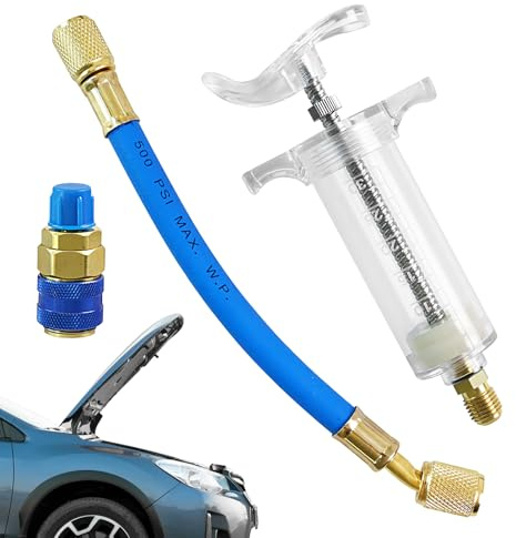 Inyector de para Aire Acondicionado Automático - Relleno de para Refrigeración Vehículo,Inyector de Líquido Frigorífico Resistente a la Presión para Autocaravana, Camión, Garaje y