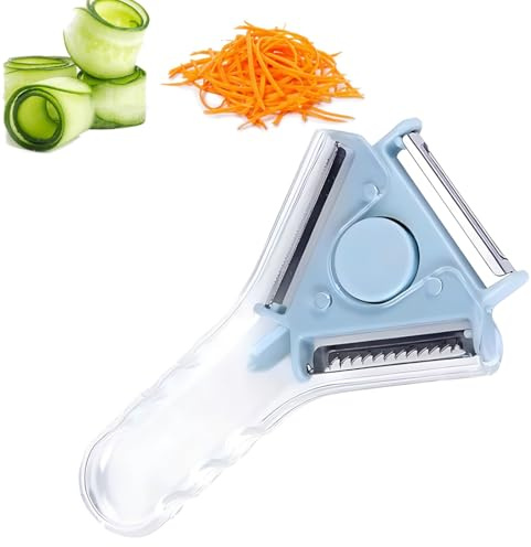 JYNXOR Pelapatate Lantana 3 in 1 / Pelapatate Segato per Frutta e Verdure/Taglierina Juliana. 3 Pelapatate in 1 per Sbucciare Patate, Carote e Tutti i Tipi di Verdure e Frutta