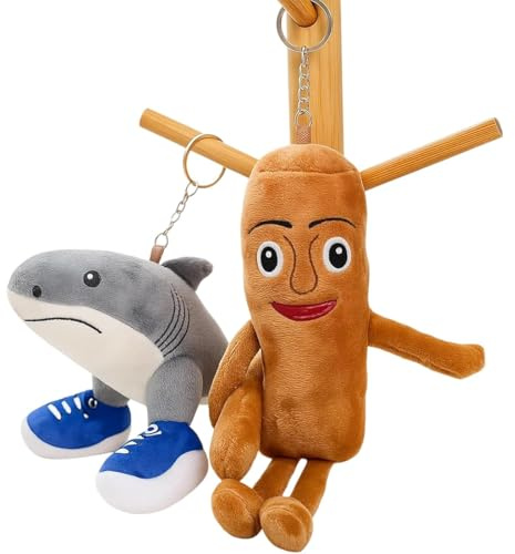 2pcs brain red cuddly toy Tung Tung Sahur plush cuddly toy funny figures plush toy