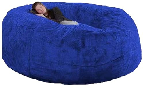 DGDHHSFJDJ 5/6/7ft Bean Bag Cover, Extensive Bean Bag Chair Casing, Dual-Zipper System for Easy Filling Process, Suitable for Study Room or Leisure Space