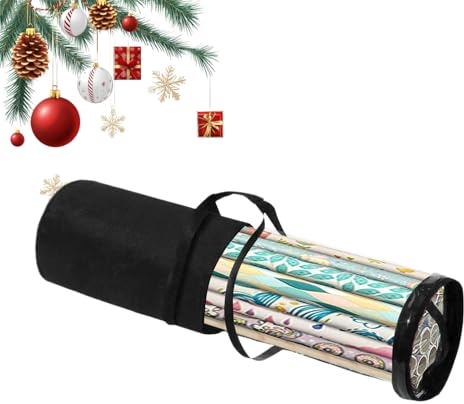 Geschenkpapier-Organizer Tragbarer Behälter Rollen Ornamente Karten