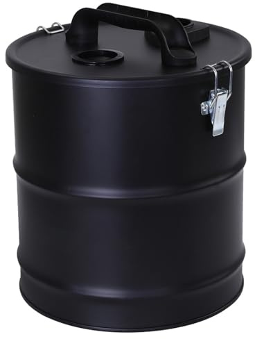 Ash Vacuum with Hose Nozzles 4-Gallon Black Ash Vacuum for Pellet Stoves Capacious Cleaner Accessories for Fireplaces, Pellet Grill, Wood Stove, Fire Pits