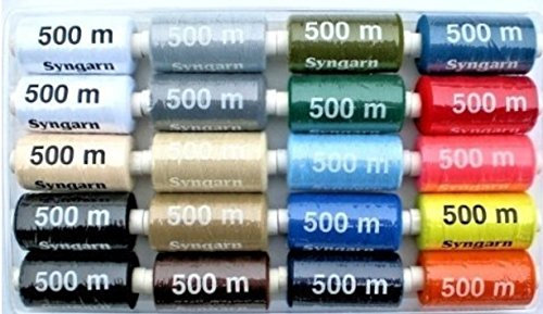 20 x 500 m Nähgarn Syngarn für die Nähmaschine