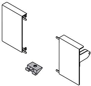BLUM ANTARO Tandembox BLUM Fronthalter ZIF.71M KS grau RAL9006