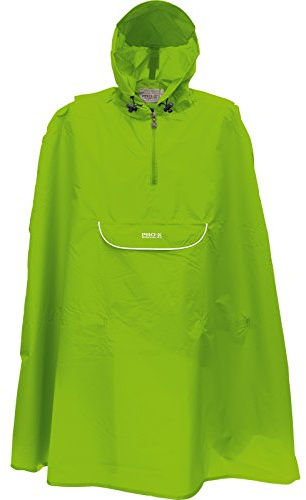 PRO-X elements Children's Cycling Poncho Raincoat - Neongrn, Size 116