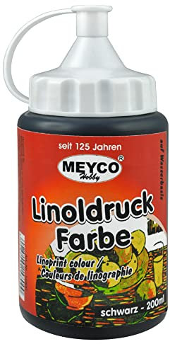 Linoldruckfarbe, 200ml, schwarz