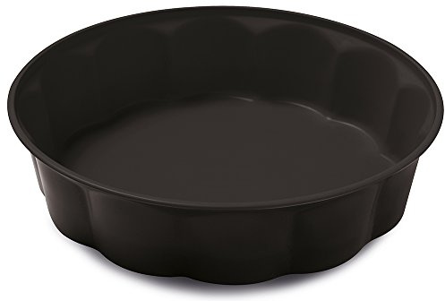 Guardini, Tortiera fiorella Ø 26 cm, Acciaio con rivestimento antiaderente, Nero, Made in Italy, Linea Arianna