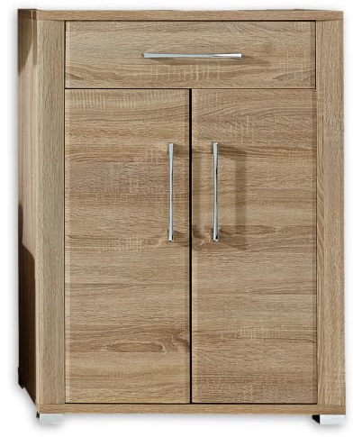 GO Schuhschrank in Sonoma Eiche Optik - Modernes Softclose Schuhregal mit viel Stauraum für Ihre Schuhe - 74 x 100 x 40 cm (B/H/T) | Modernes Design mit Softclose Funktion, viel Stauraum, geräumige Fächer für Schuhe, ideal für Ordnung im Flur