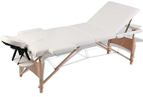 vidaXL Massagetisch Massagebank Liege Kosmetik Therapieliege 3 Zonen mit Tasche