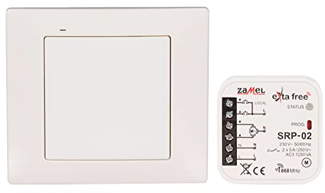 EXTA FREE Steuerungsset Set Für Kabellose Steuerung Rollladensteuerung Rollläden Markisen Tore Drahtlos Smart Home Funkfernbedienungsschalter RZB-03