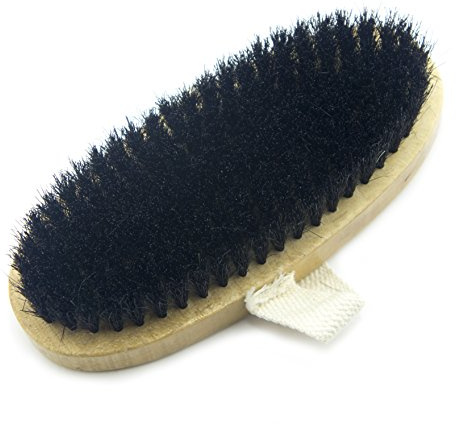 Hand® große ovale hölzerne Bürste mit Handschlaufe Stoff für Hausgebrauch, Polster, Bekleidung und Horse Grooming - Borsten 180 x 80 mm, 22 mm lang